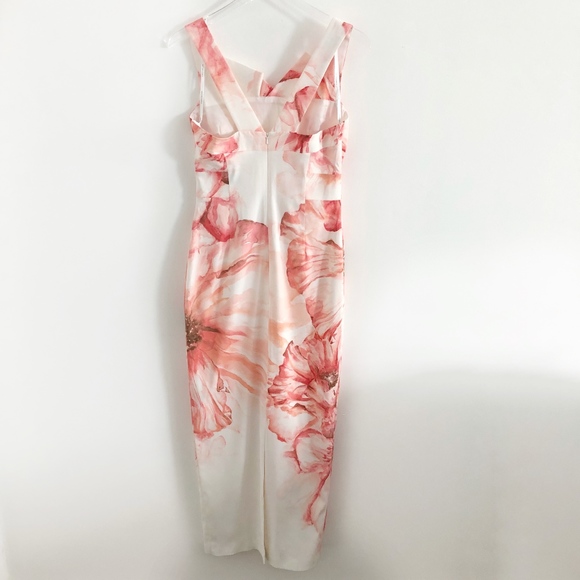 ✨sold✨karen millen • watercolor pleated neck dress - Picture 5 of 8